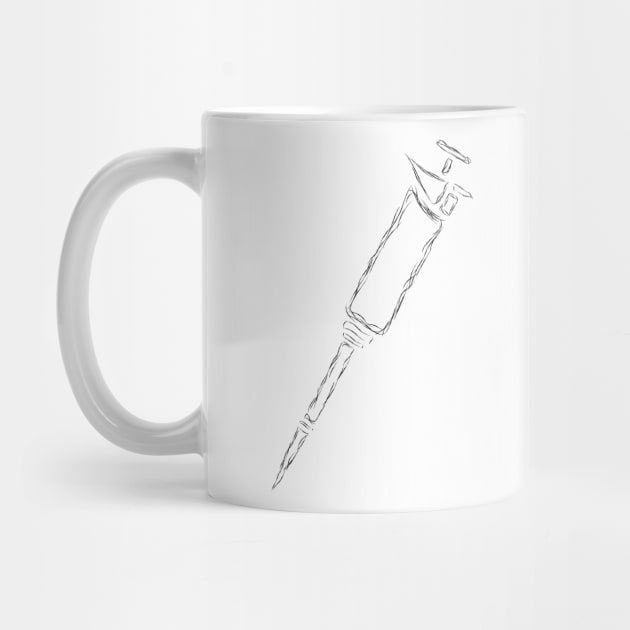 Pipette Hand Drawn Illustration Biology Gift by Harry Lee